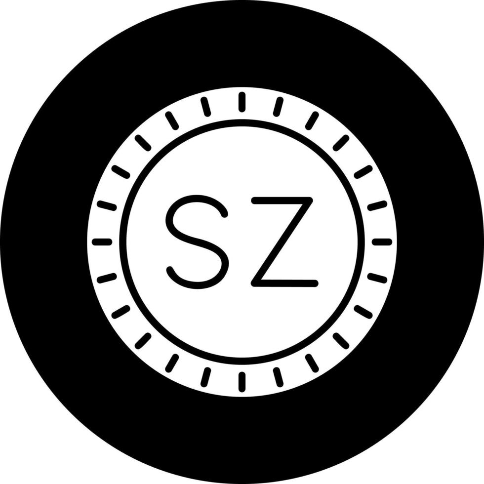 Swaziland cadran code vecteur icône
