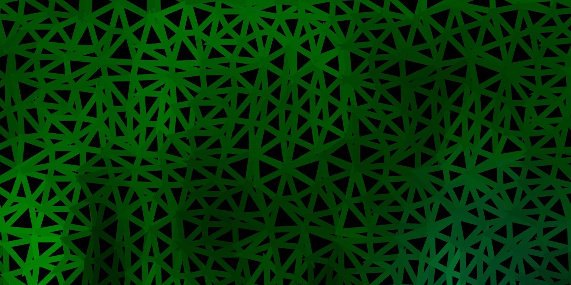 conception polygonale géométrique vecteur vert foncé.