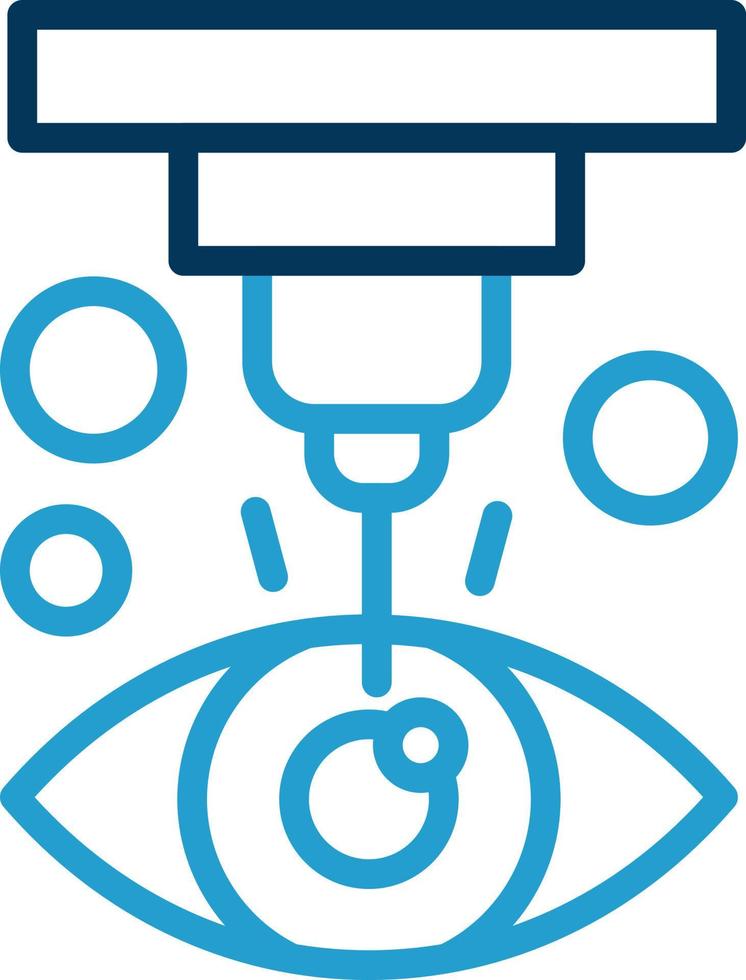 conception d'icône vectorielle de chirurgie au laser vecteur