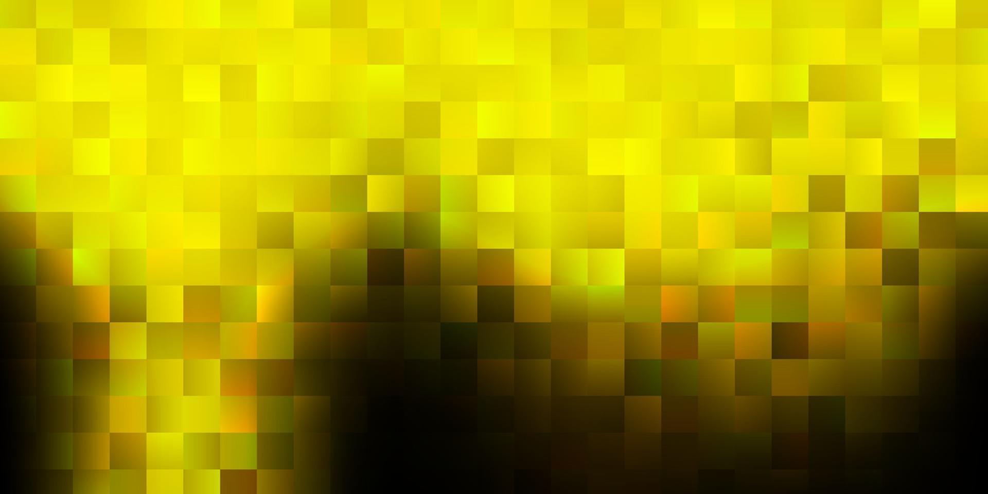 couverture de vecteur vert foncé, jaune dans un style carré.