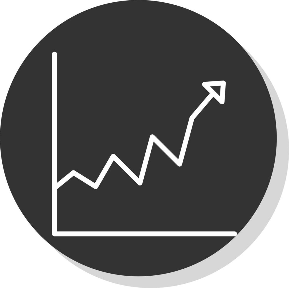 conception d'icône de vecteur de graphique en courbes