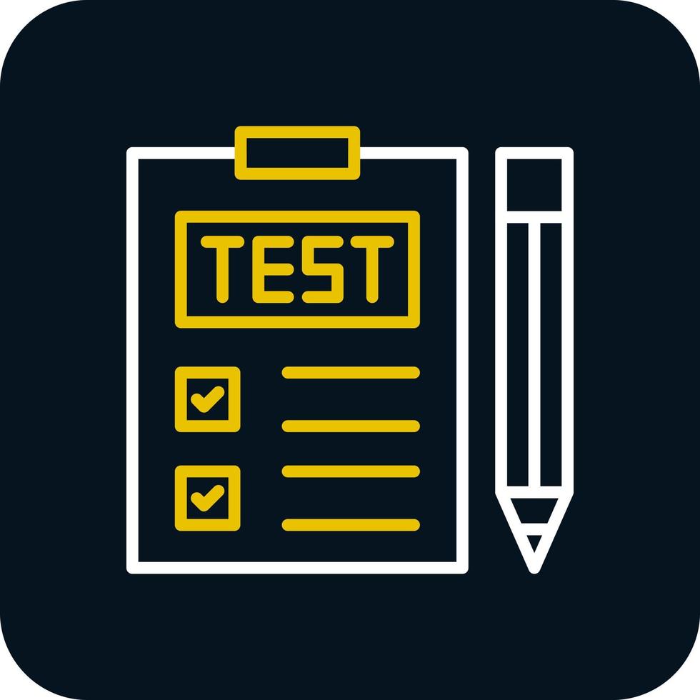 conception d'icône de vecteur de test