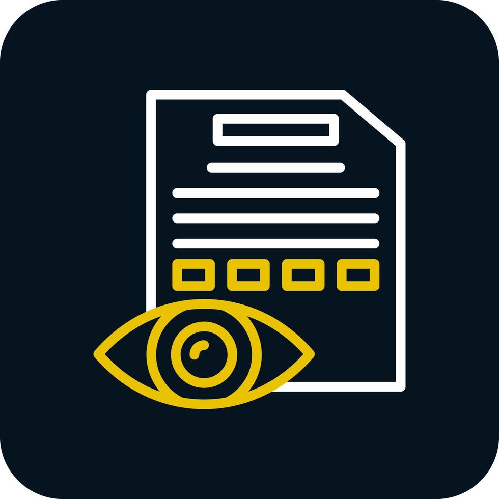 conception d'icône de vecteur de test oculaire