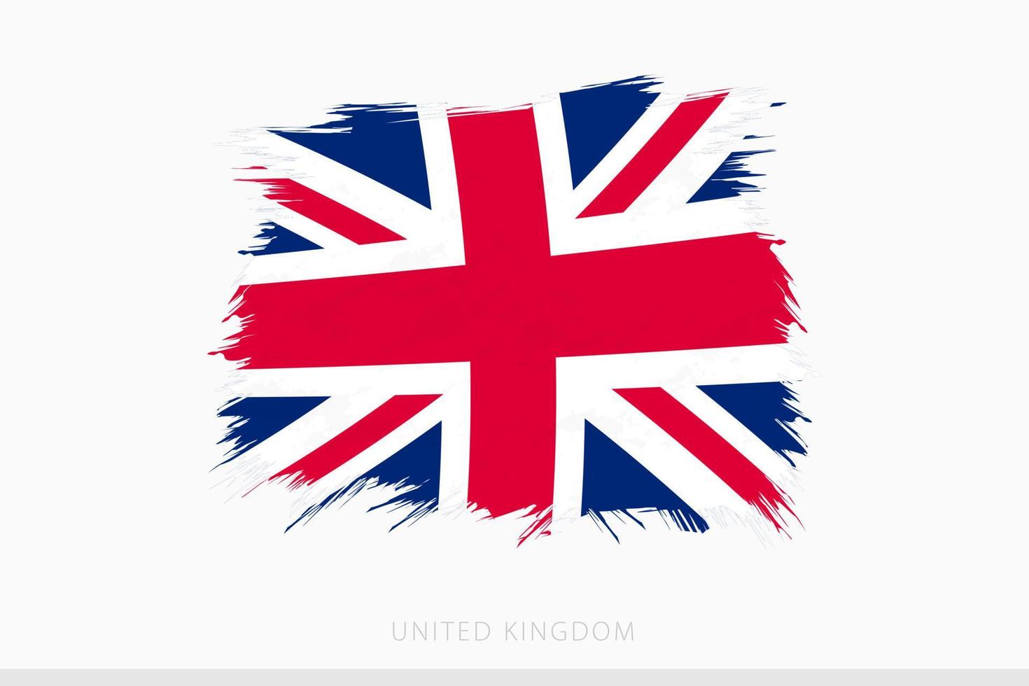 grunge drapeau de uni Royaume, vecteur abstrait grunge brossé drapeau de uni Royaume.