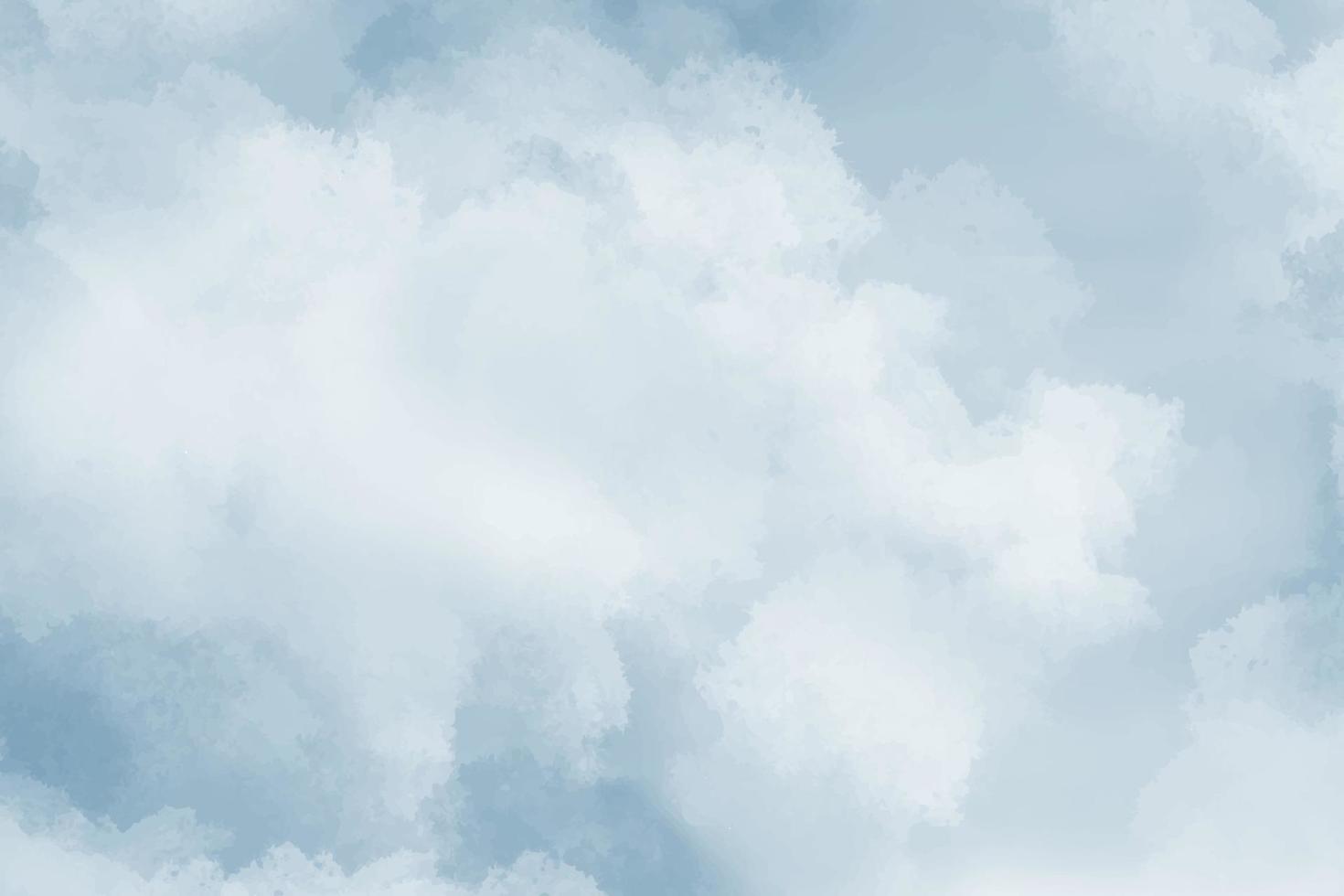 bleu aquarelle ciel et des nuages. lumière vecteur Contexte