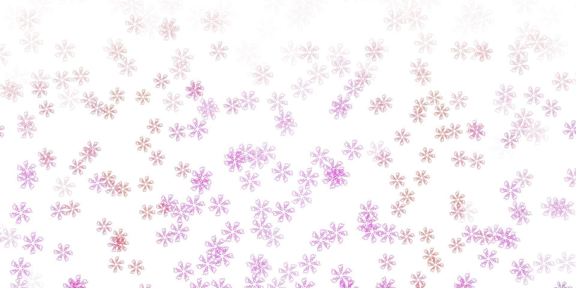 toile de fond abstrait vecteur violet clair, rose avec des feuilles.