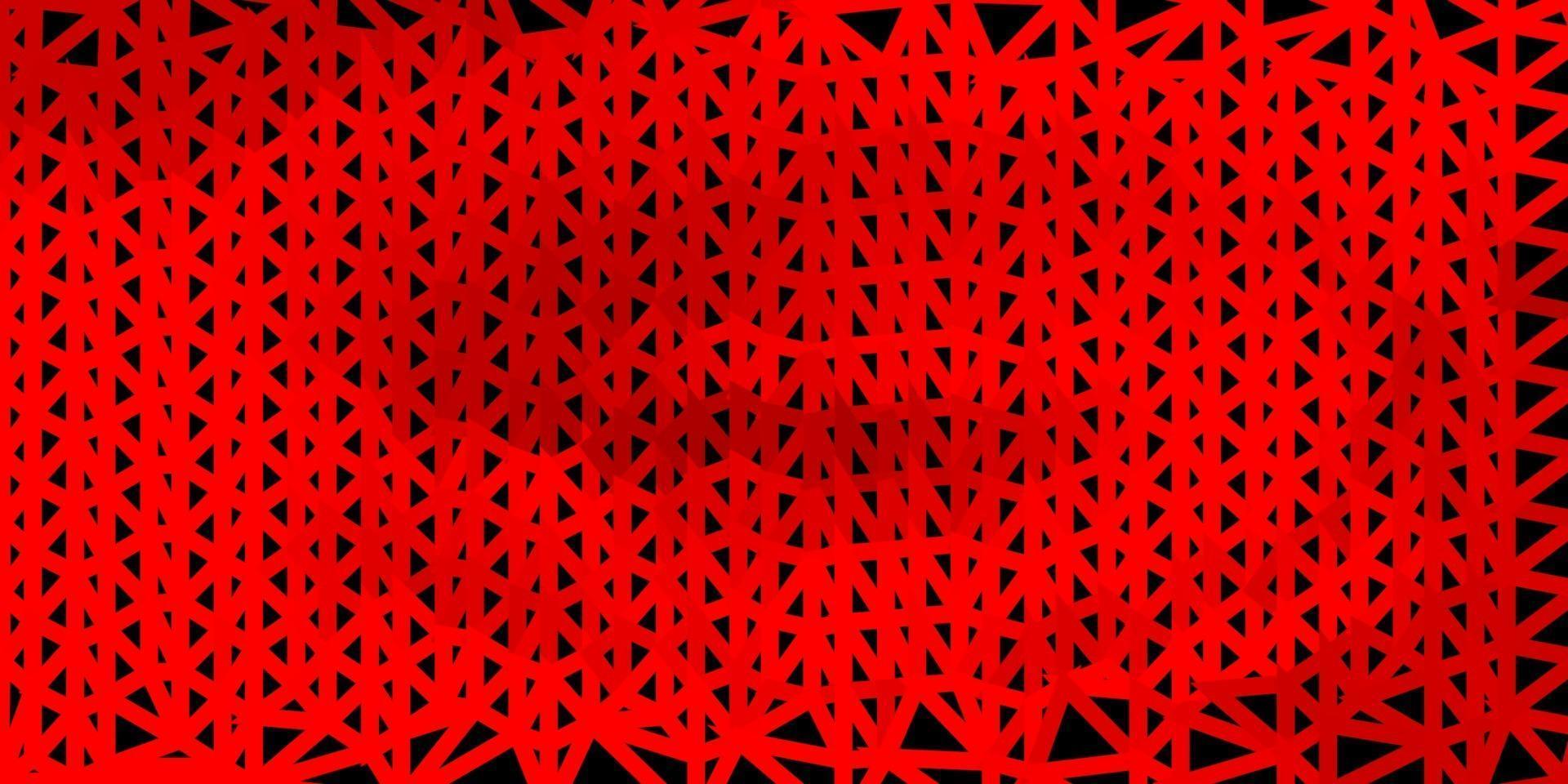 motif de mosaïque triangle vecteur rouge clair.