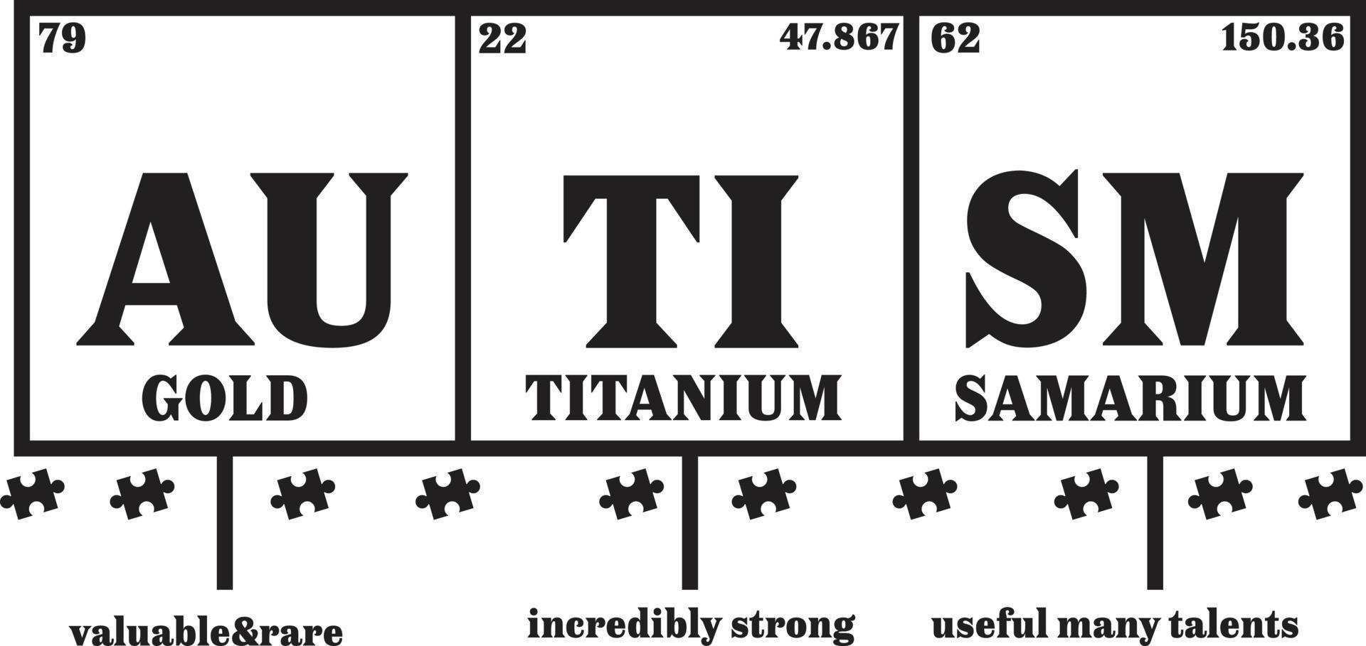 au ti sm or titane samarium vecteur