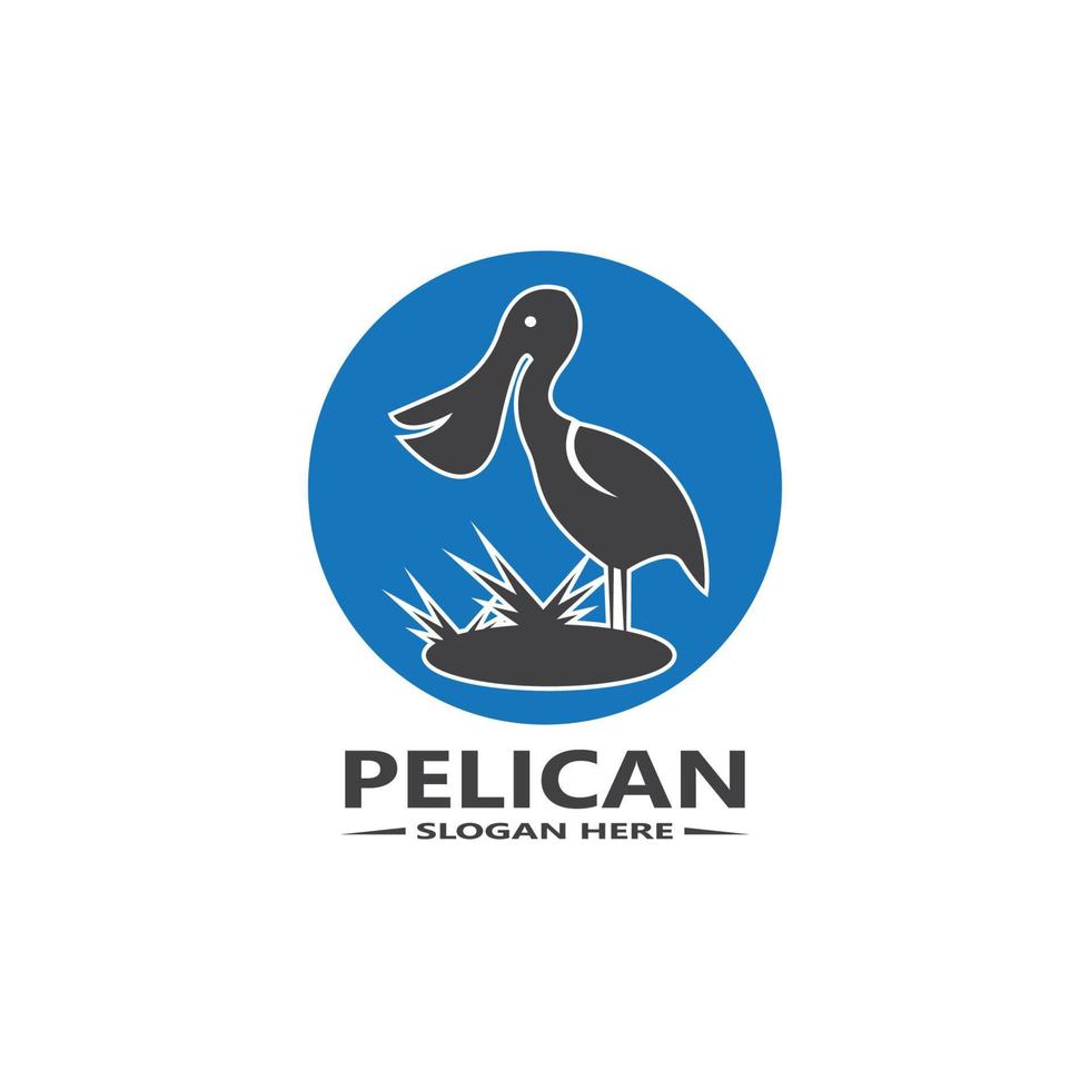 pélican Facile logo vecteur illustration