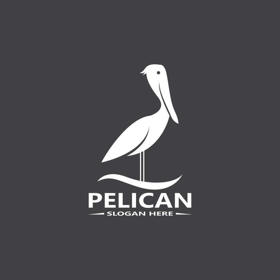 pélican Facile logo vecteur illustration