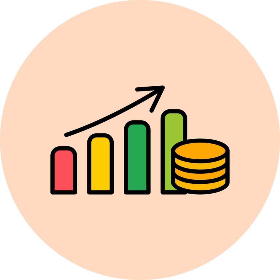 icône de vecteur de croissance