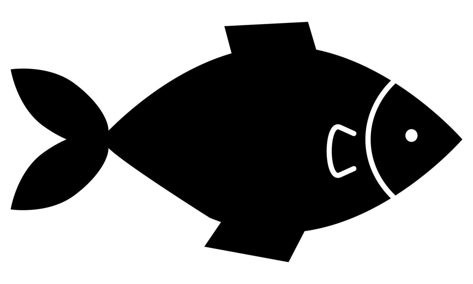 poisson icône. vecteur symbole