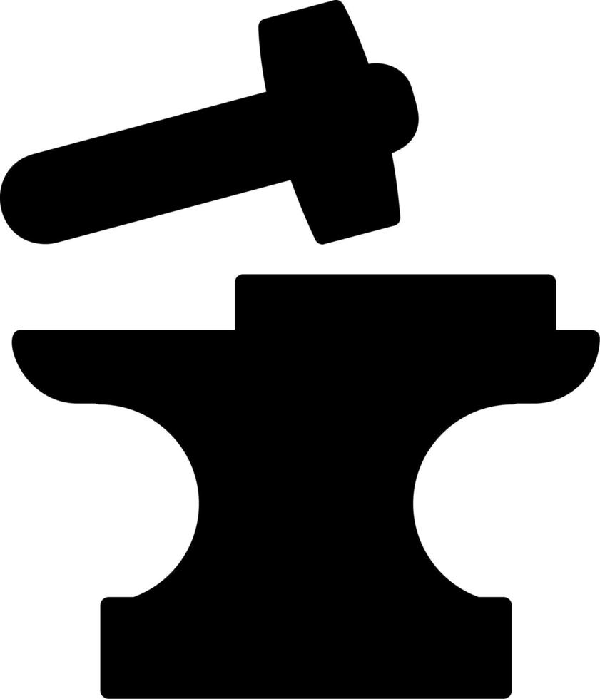icône de vecteur de forgeron