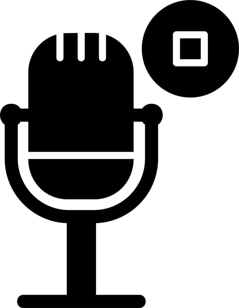 Arrêtez Podcast vecteur icône