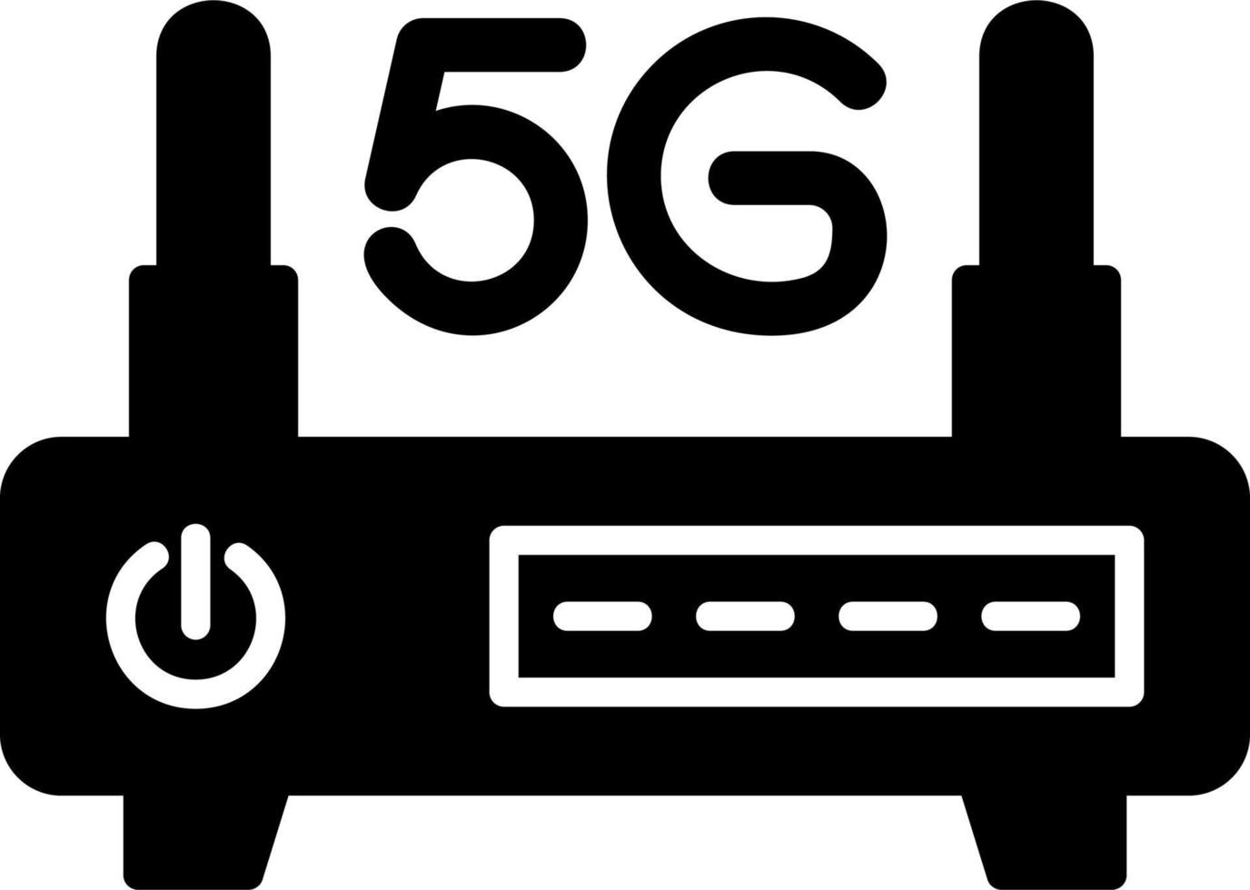 5g routeur vecteur icône