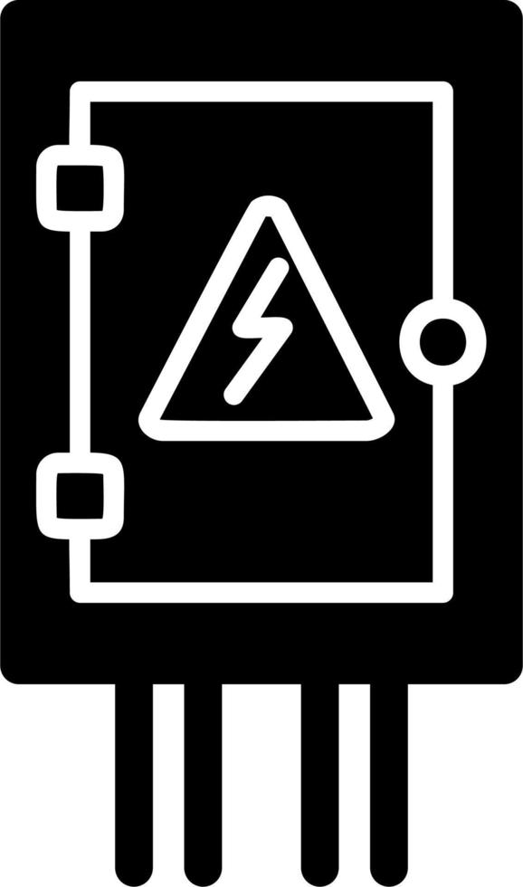 icône de vecteur de panneau électrique