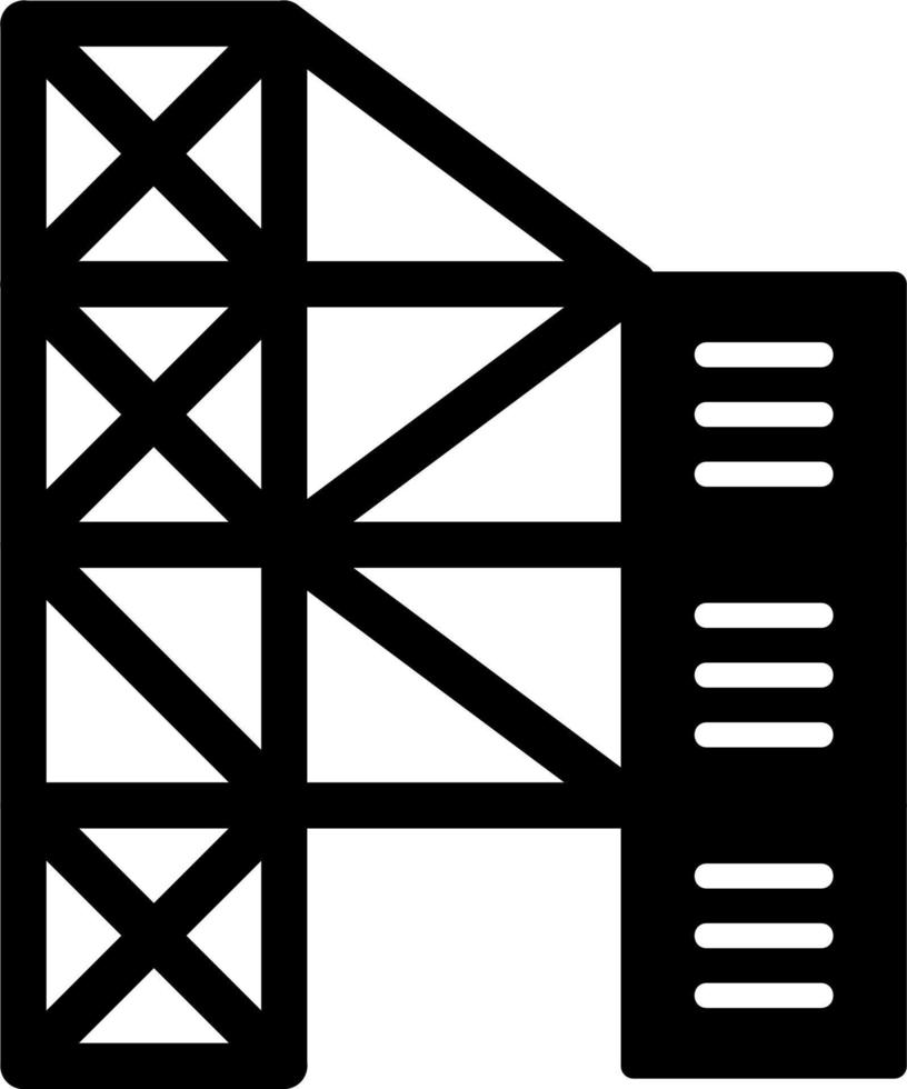 icône de vecteur d'échafaudage