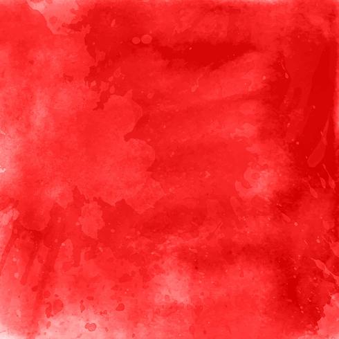 Fond d'aquarelle rouge vecteur