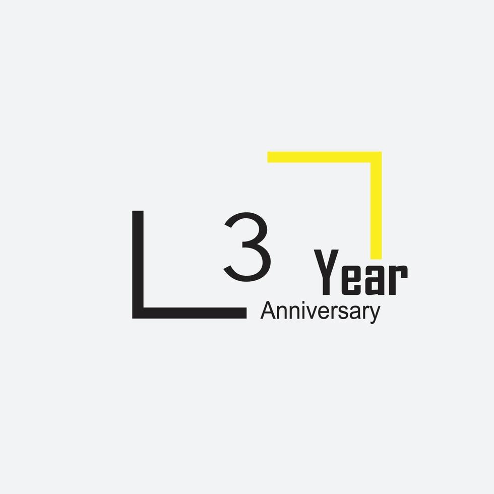 style de logo anniversaire avec écriture couleur dorée pour événement de célébration, mariage, carte de voeux et invitation vecteur