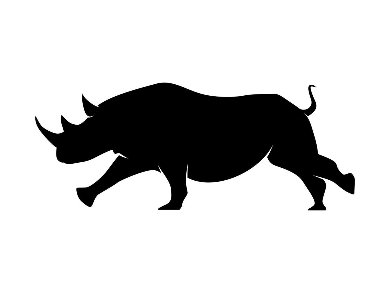rhinocéros vecteur animal silhouette