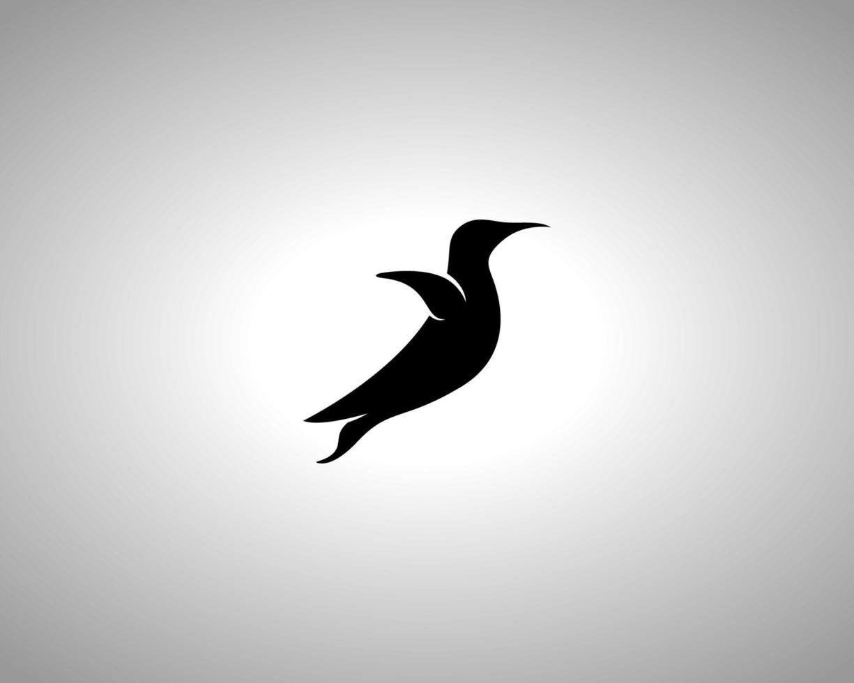 silhouette vecteur de pingouin