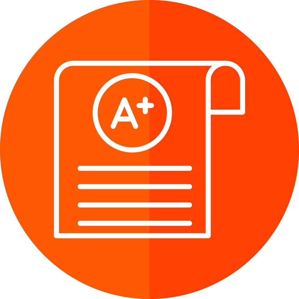 conception d'icônes vectorielles de notes d'étudiants vecteur