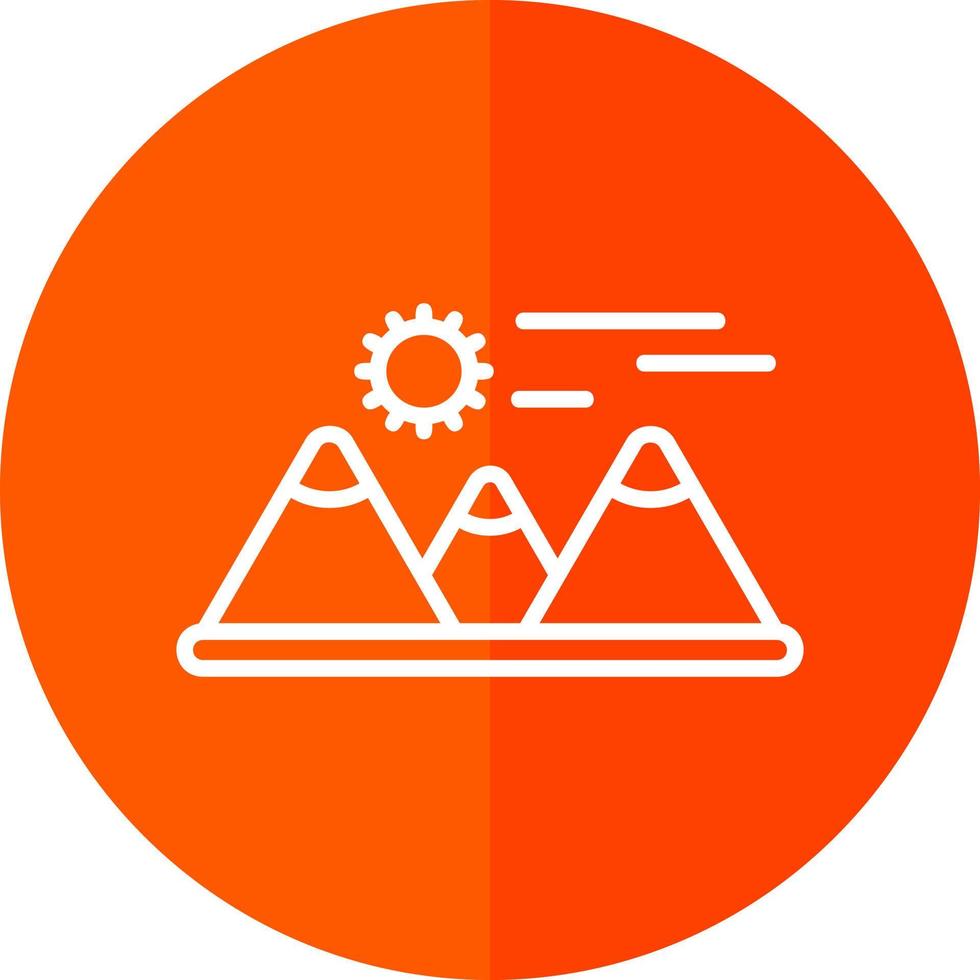 conception d'icône de vecteur de montagnes