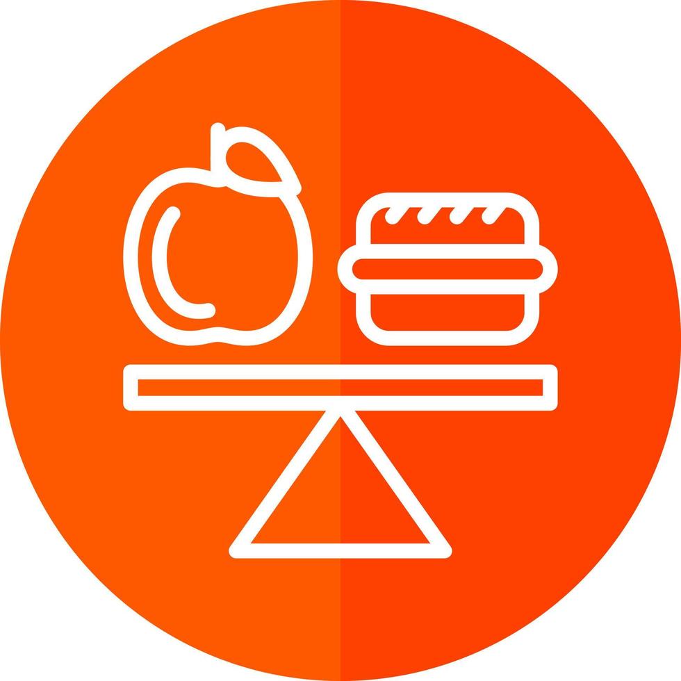 conception d'icône vectorielle alimentation équilibrée vecteur