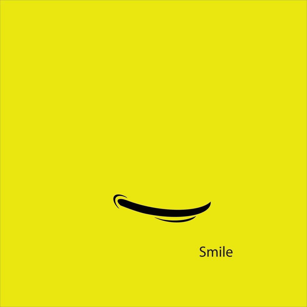 smile icon logo vector template design - Images vectorielles