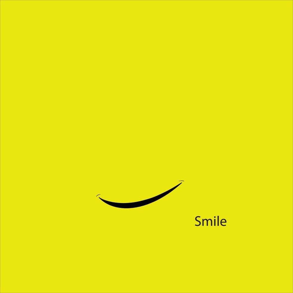 smile icon logo vector template design - Images vectorielles