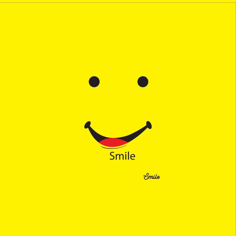 smile icon logo vector template design - Images vectorielles