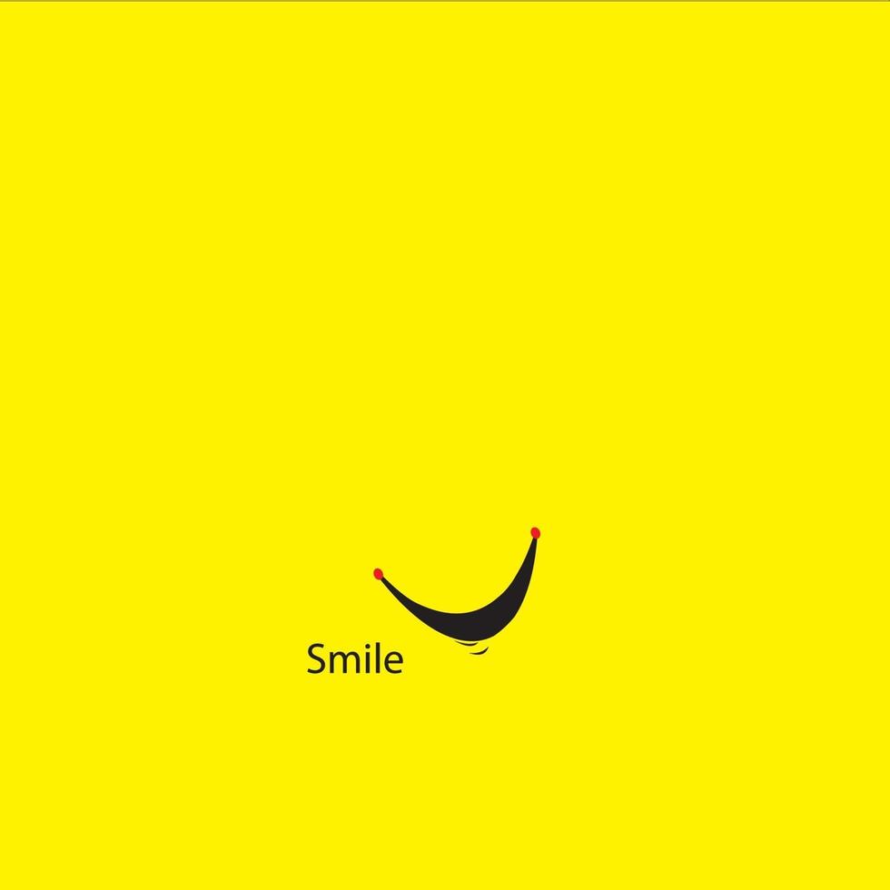 smile icon logo vector template design - Images vectorielles