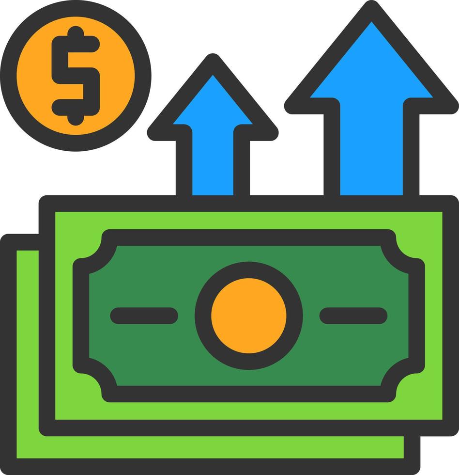 conception d'icônes vectorielles à revenu élevé vecteur