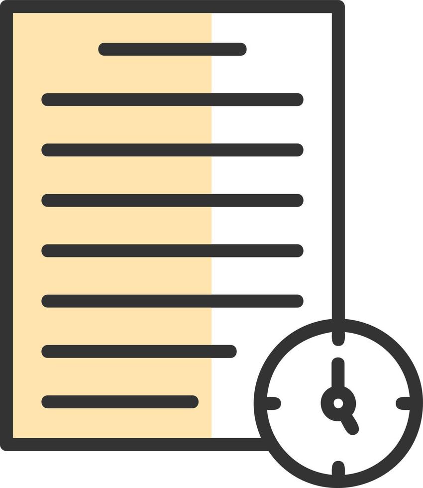 conception d'icône de vecteur de date limite de projet