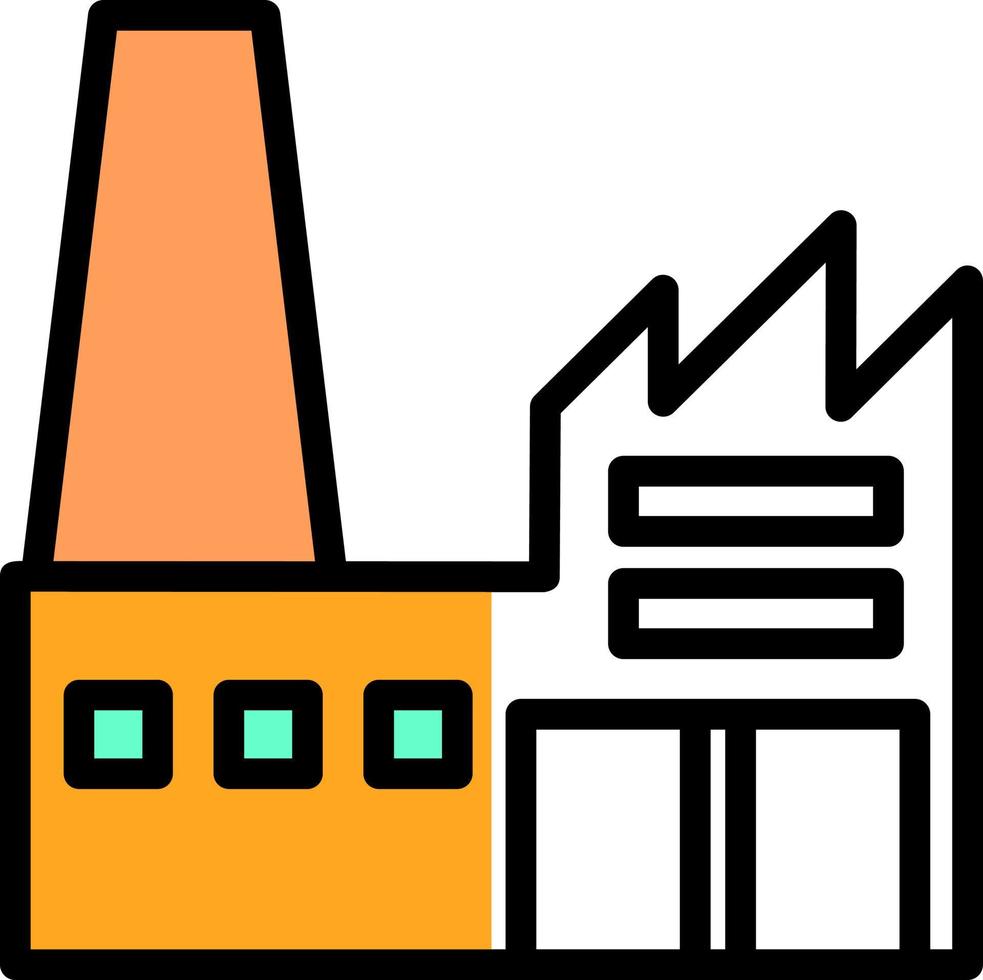 conception d'icône de vecteur d'usine