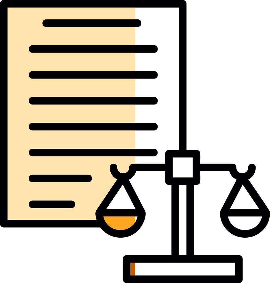 conception d'icône vectorielle de base légale vecteur