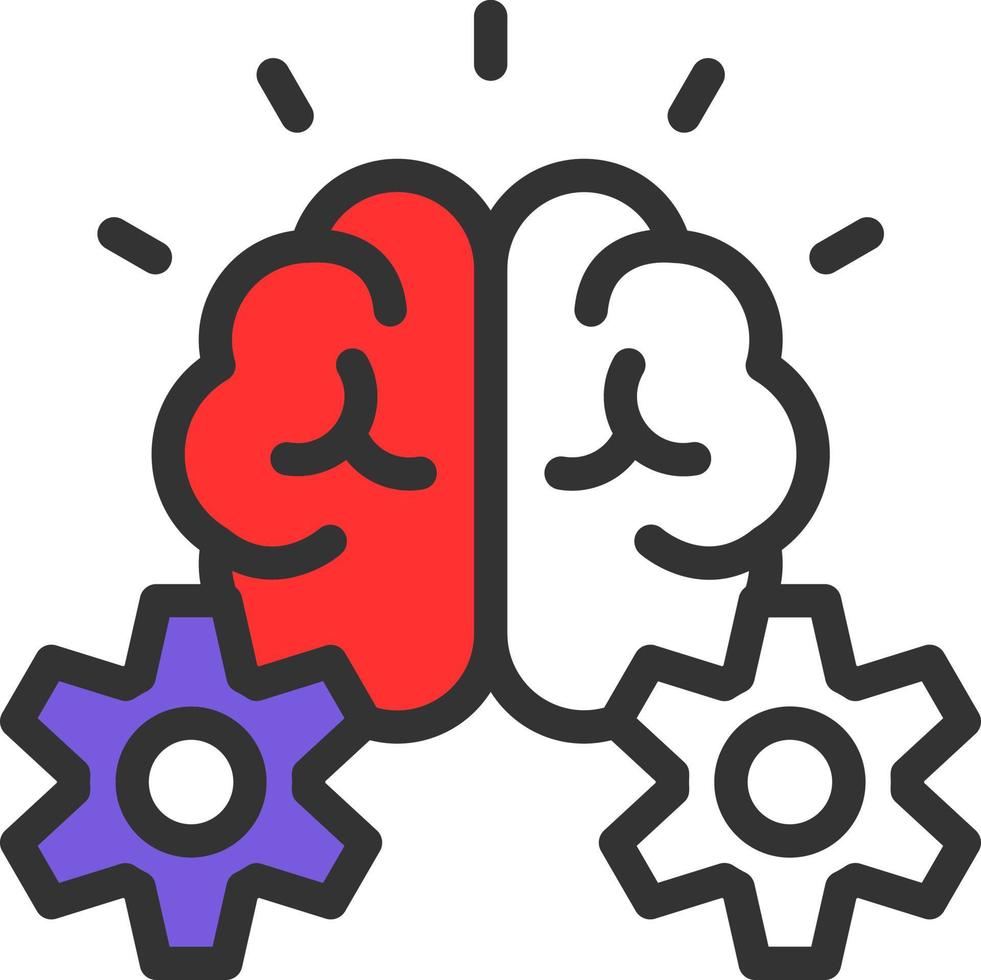conception d'icône de vecteur de remue-méninges
