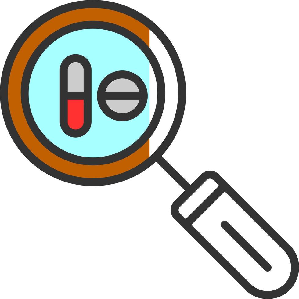 conception d'icônes vectorielles de découverte de médicaments vecteur