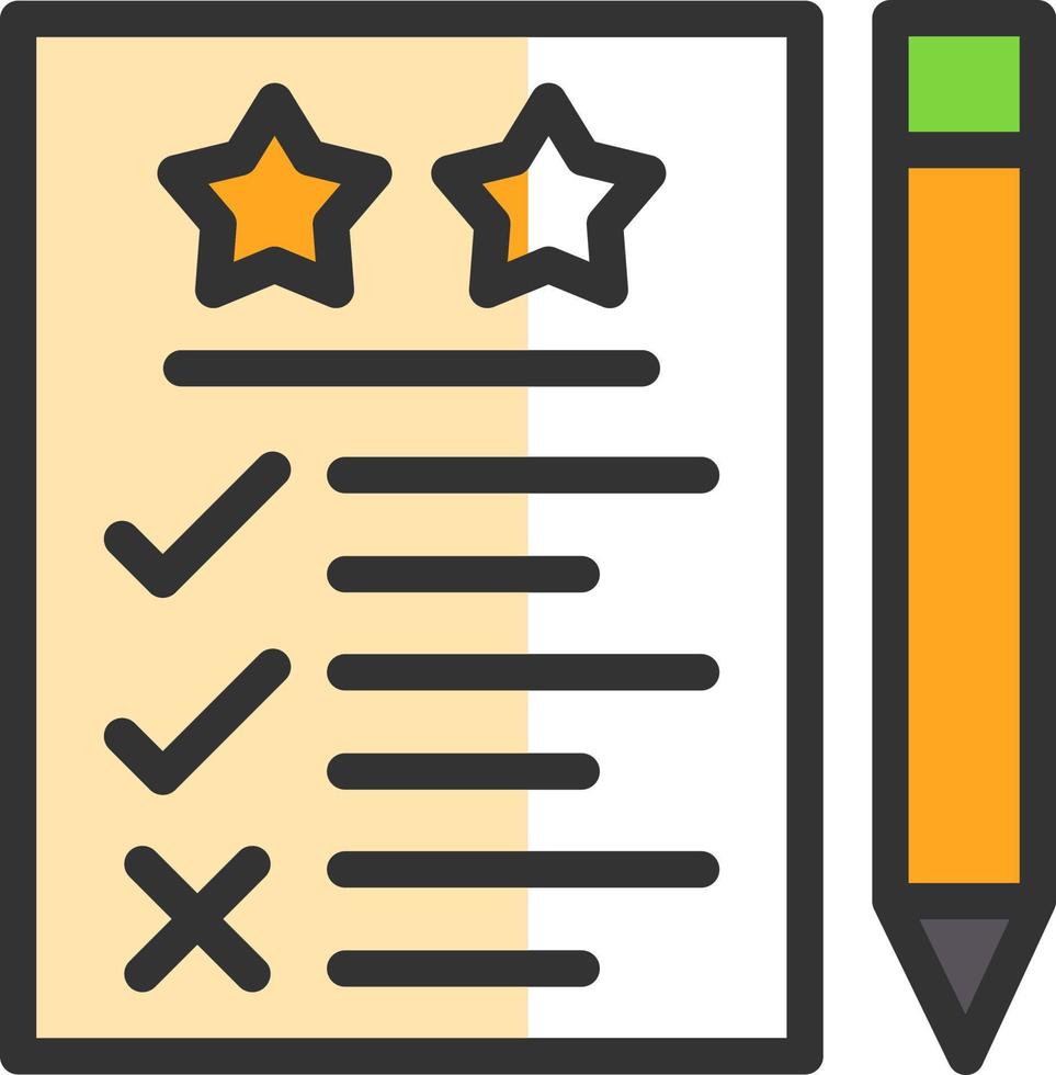 conception d'icône de vecteur d'évaluation