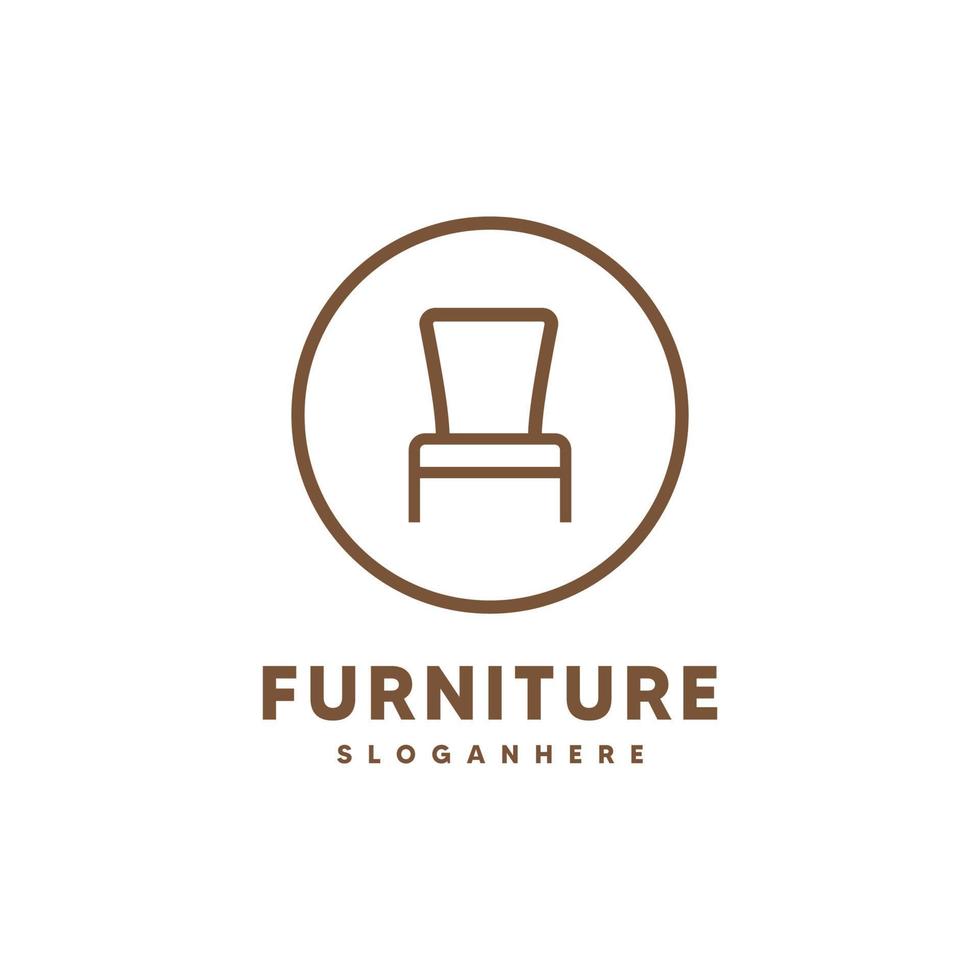 meubles logo conception modèle icône vecteur illustration