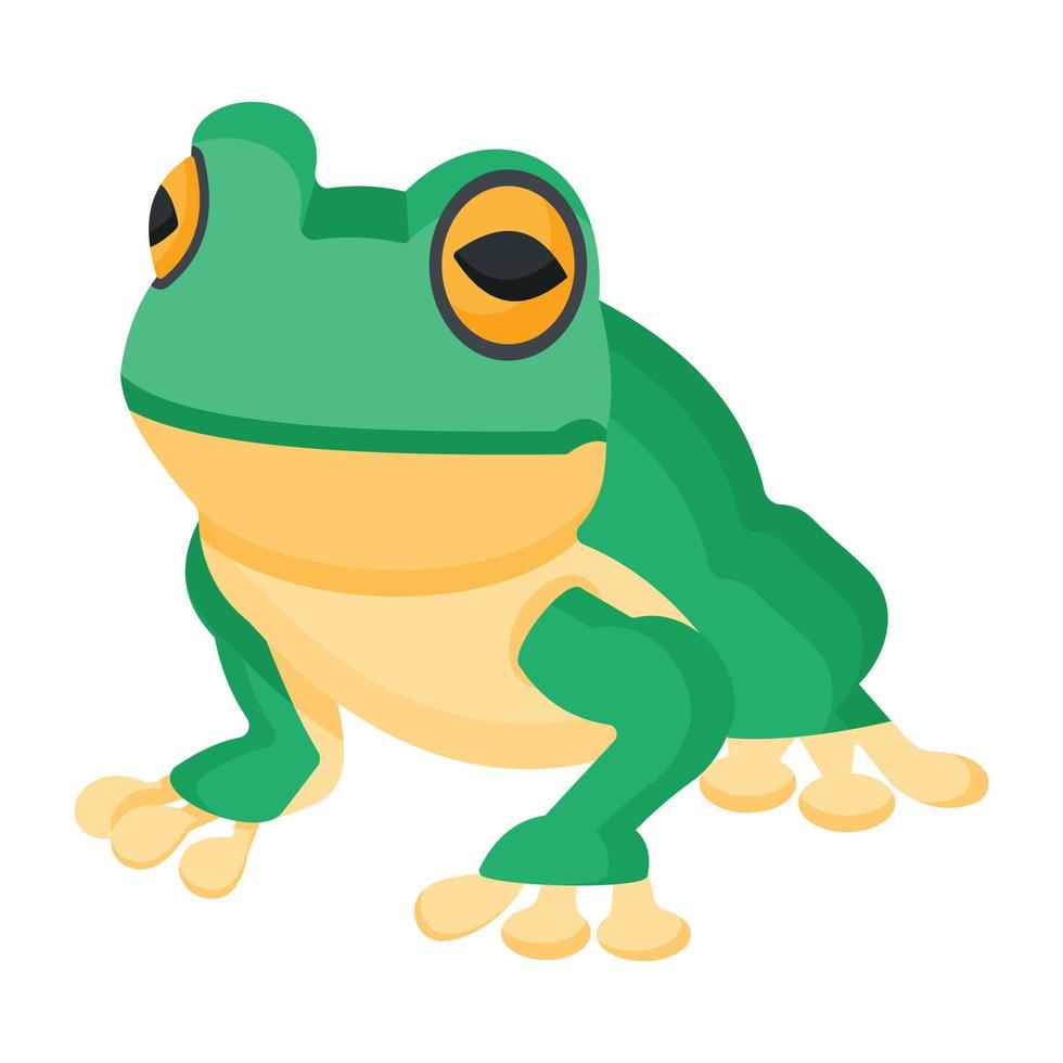 concepts de grenouille à la mode vecteur