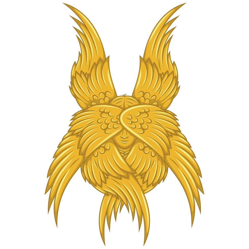 vecteur conception de ange avec ailes