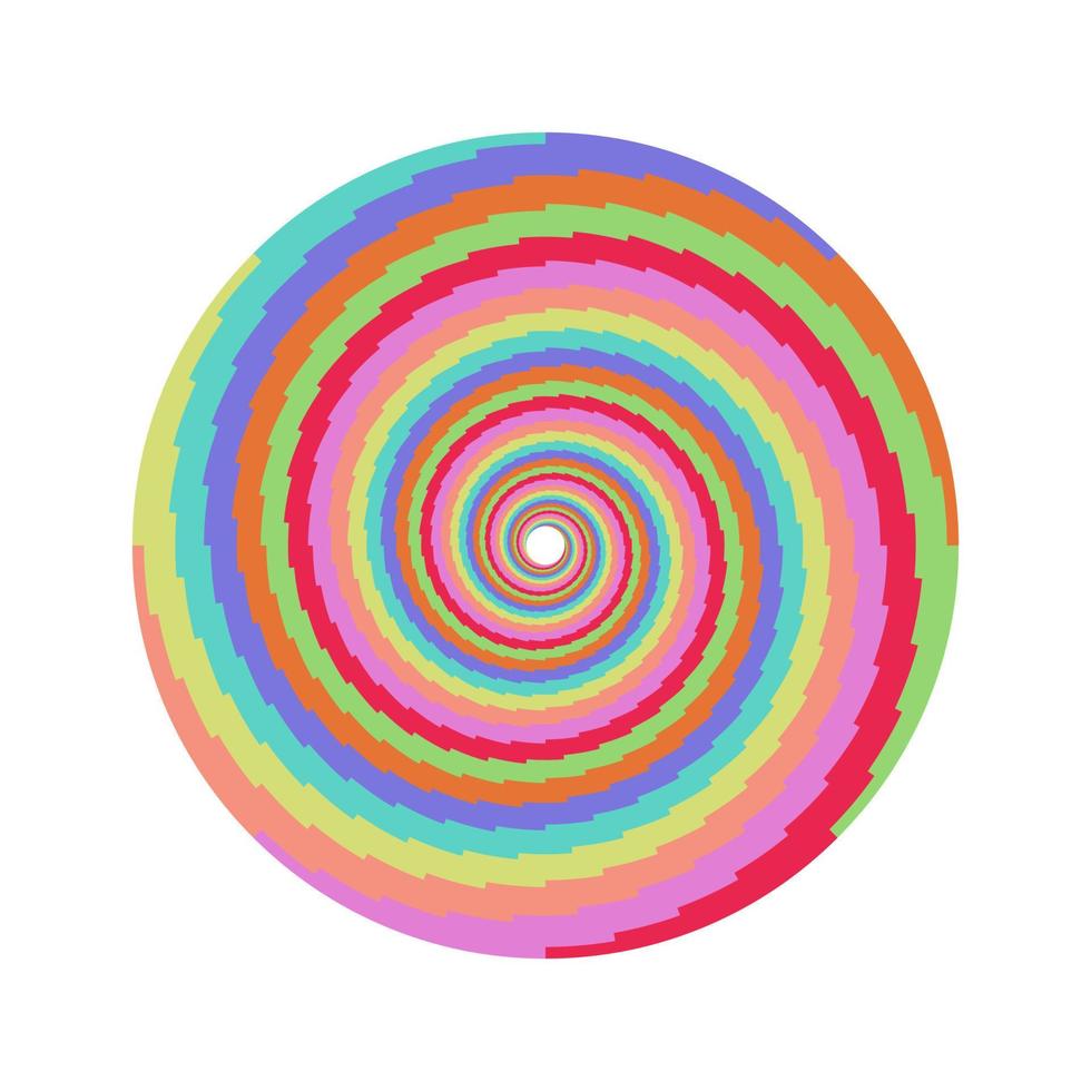 coloré bonbons tourbillon cercle logo vecteur