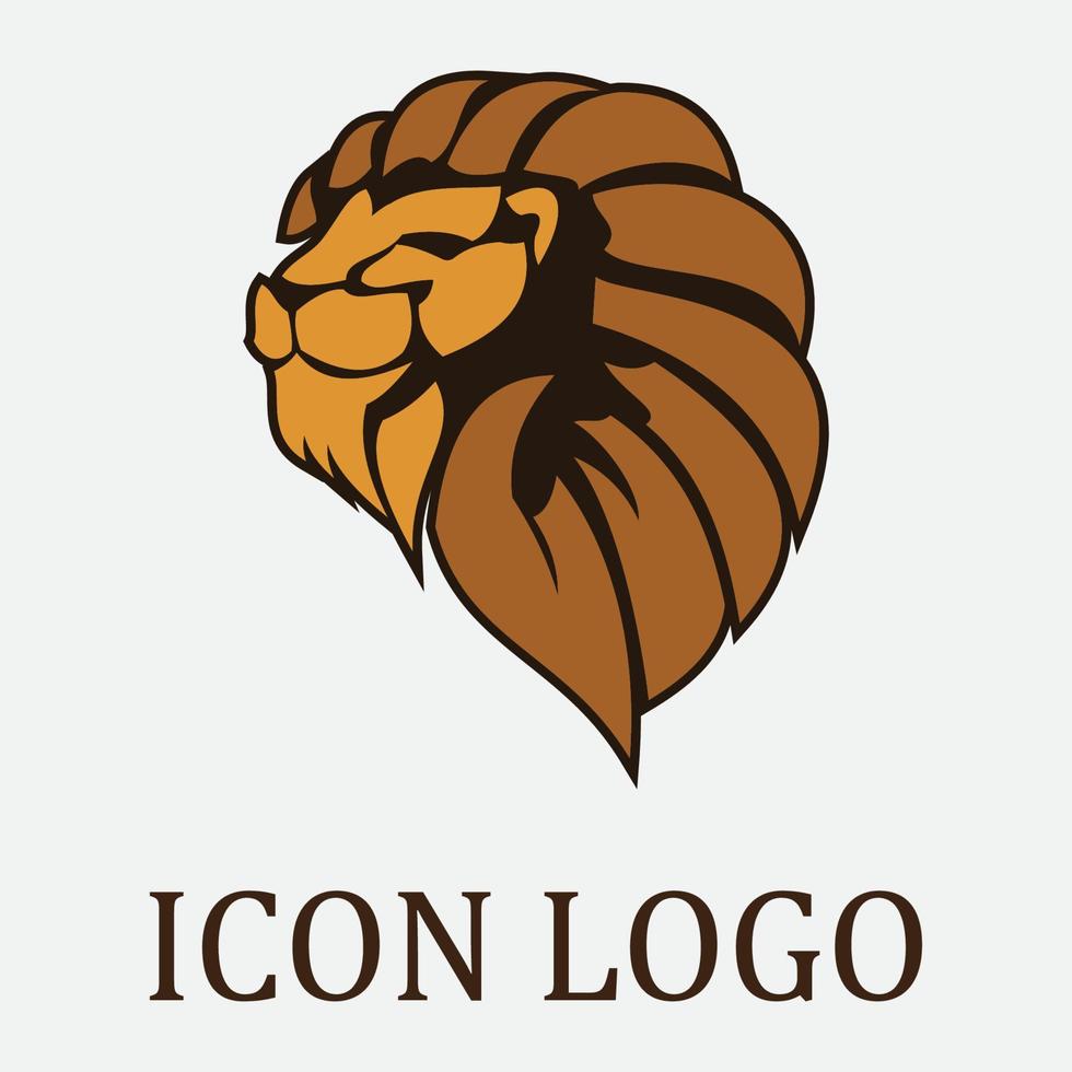 icône de vecteur de modèle de logo de lion