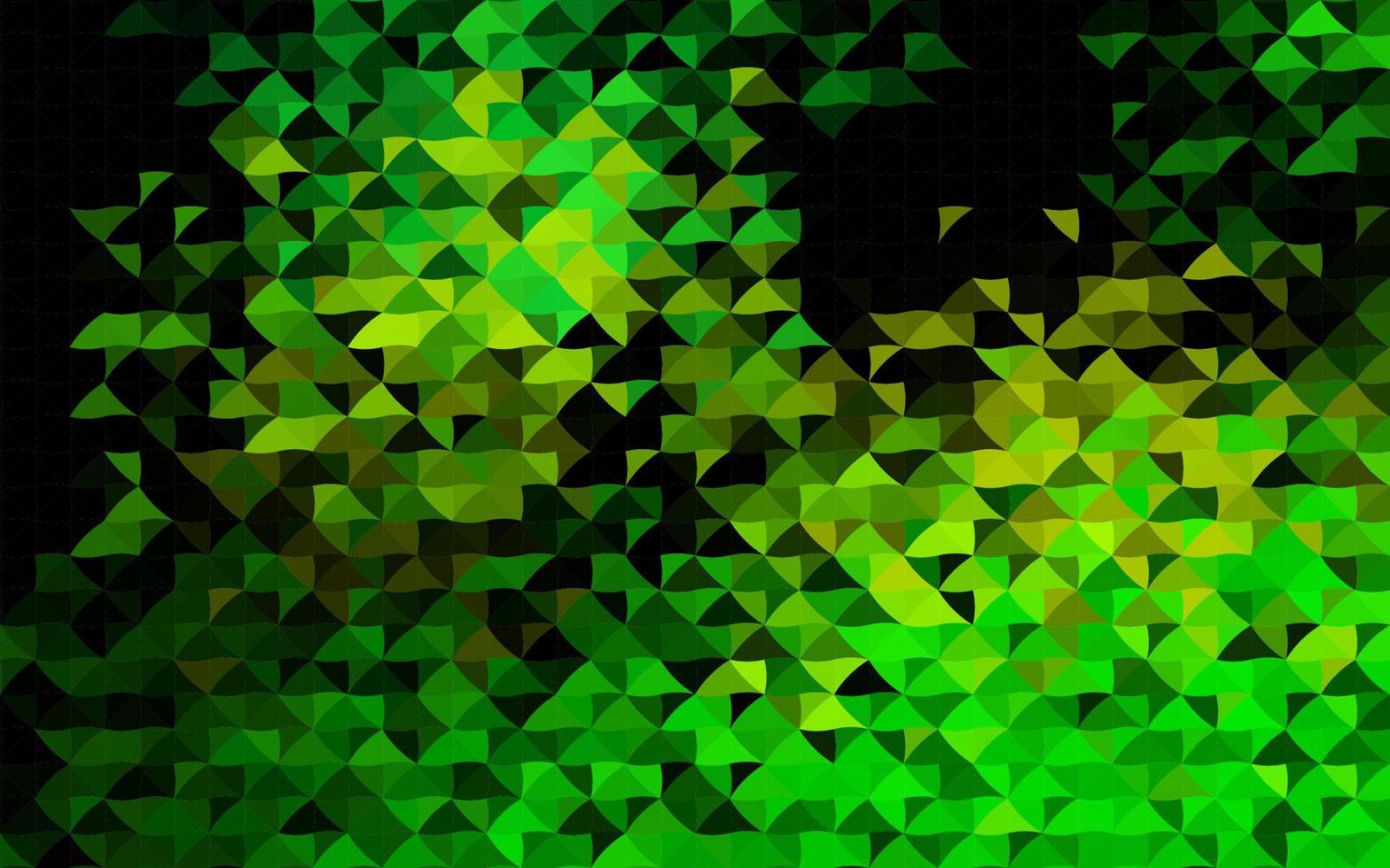 couverture de vecteur vert foncé, jaune dans un style polygonal.