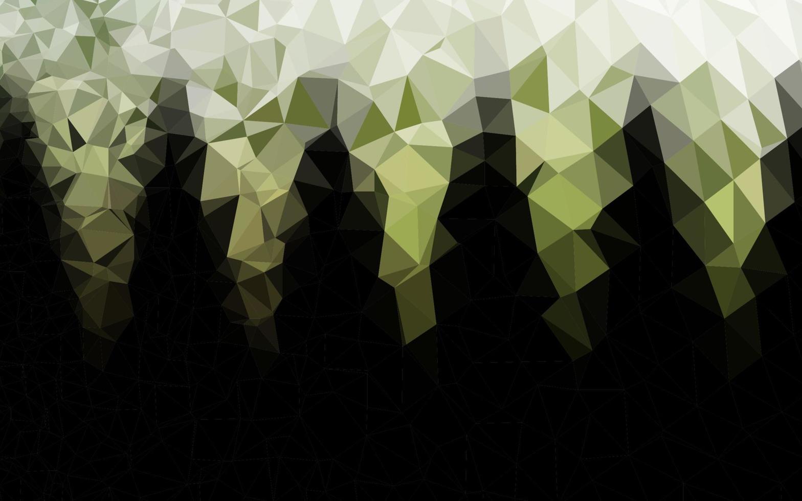 couverture polygonale abstraite de vecteur vert clair.