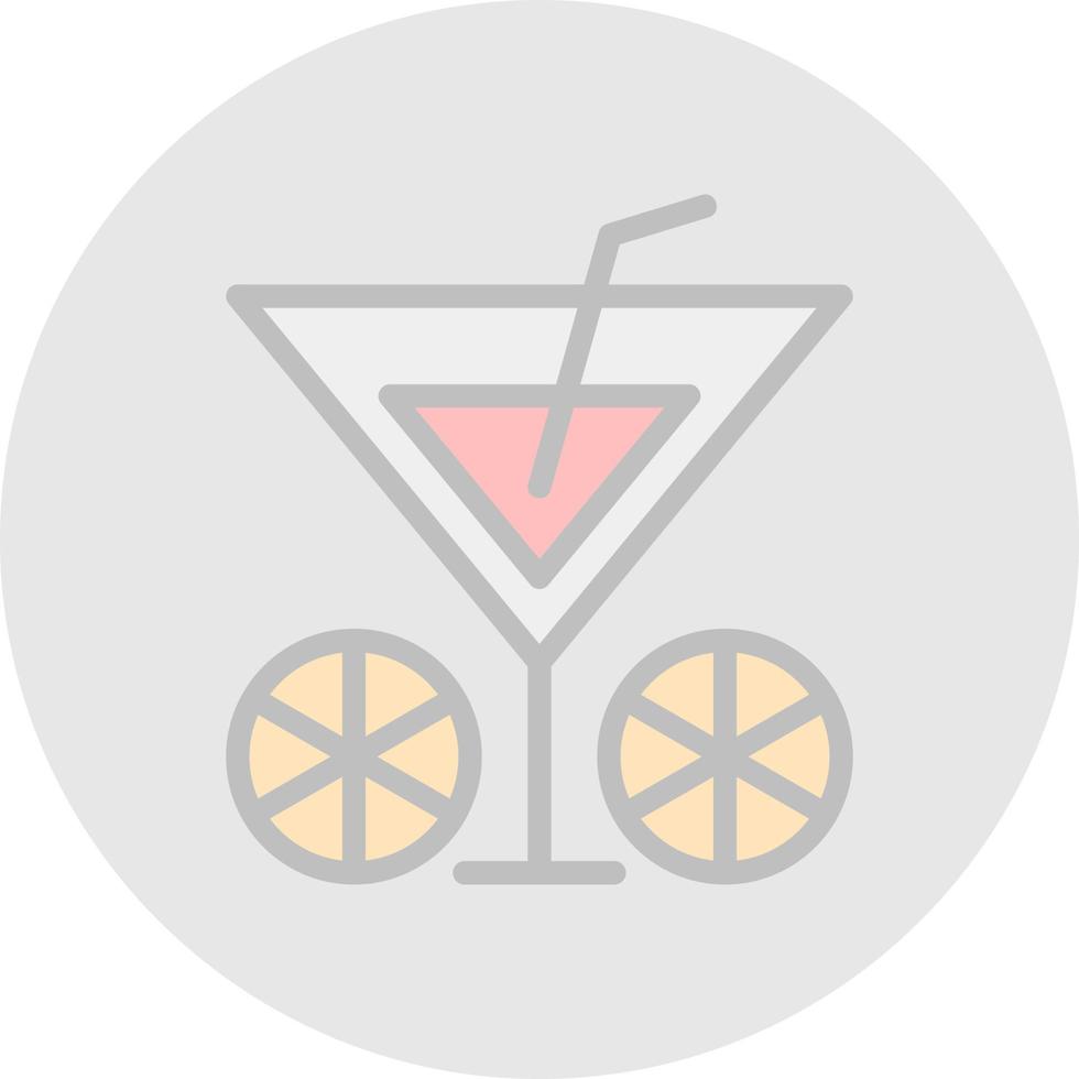 conception d'icône de vecteur de cocktail