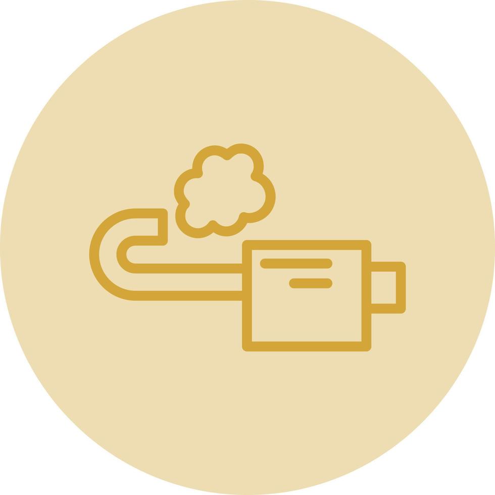 conception d'icône de vecteur d'échappement