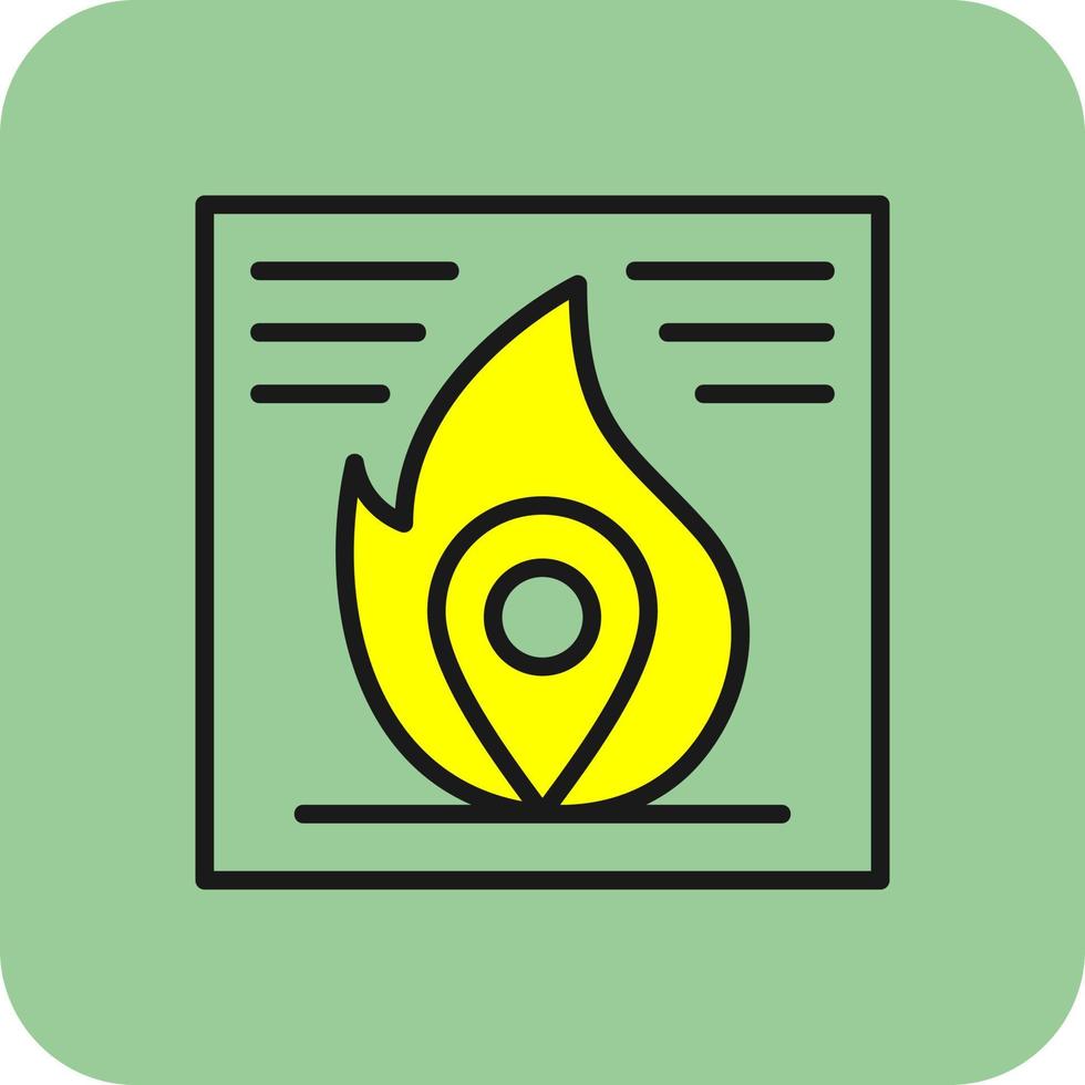 conception d'icônes vectorielles de cartes thermiques vecteur