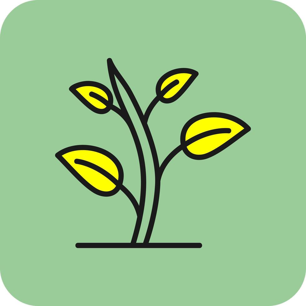 conception d'icône de vecteur de pousse verte